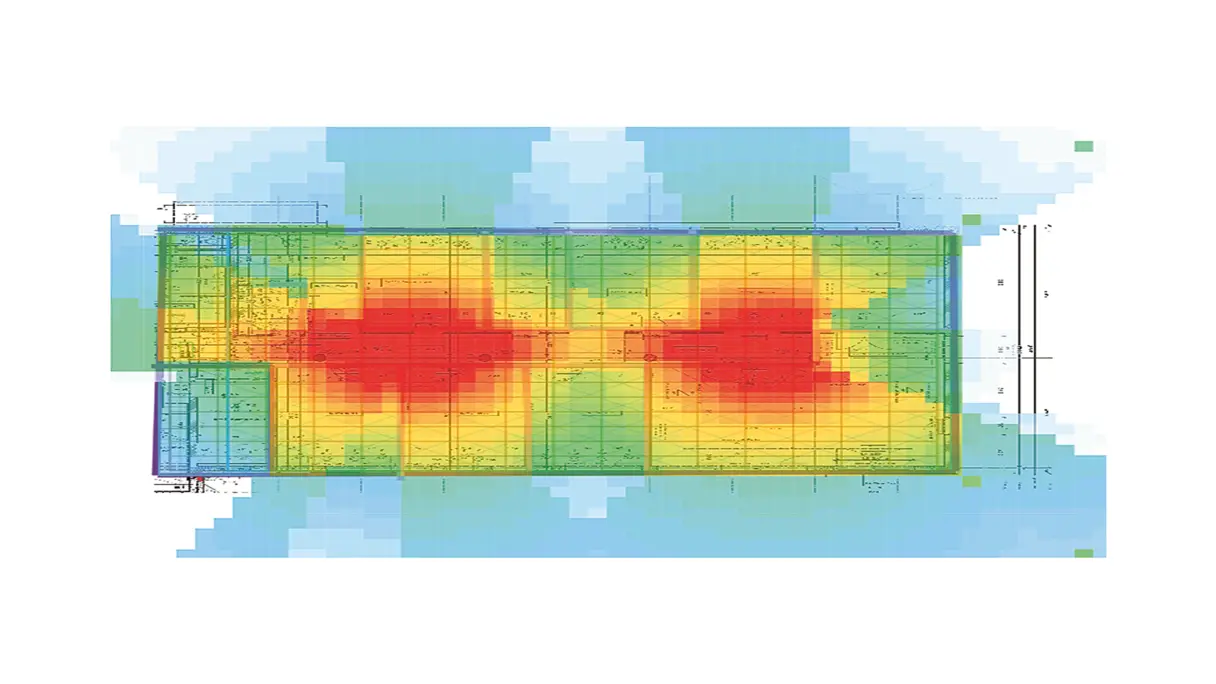 Heatmap der WLAN-Abdeckung auf der electra2022
